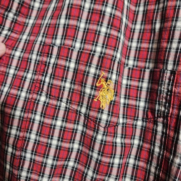 U.S. Polo Assn. Mens University Red Long Sleeve Button-Down! - Picture 4 of 6